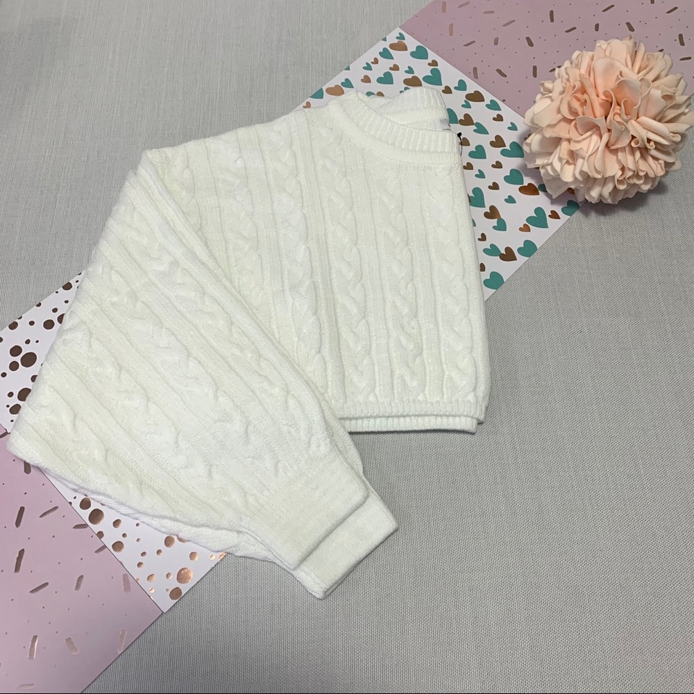 Fashion Nova’ Meet Me Halfway Crop Sweater